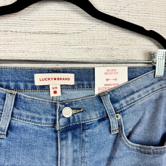 Lucky Brand Women's 90's Loose High Rise Cropped Jeans Size 8/29 - Picture 3 of 8